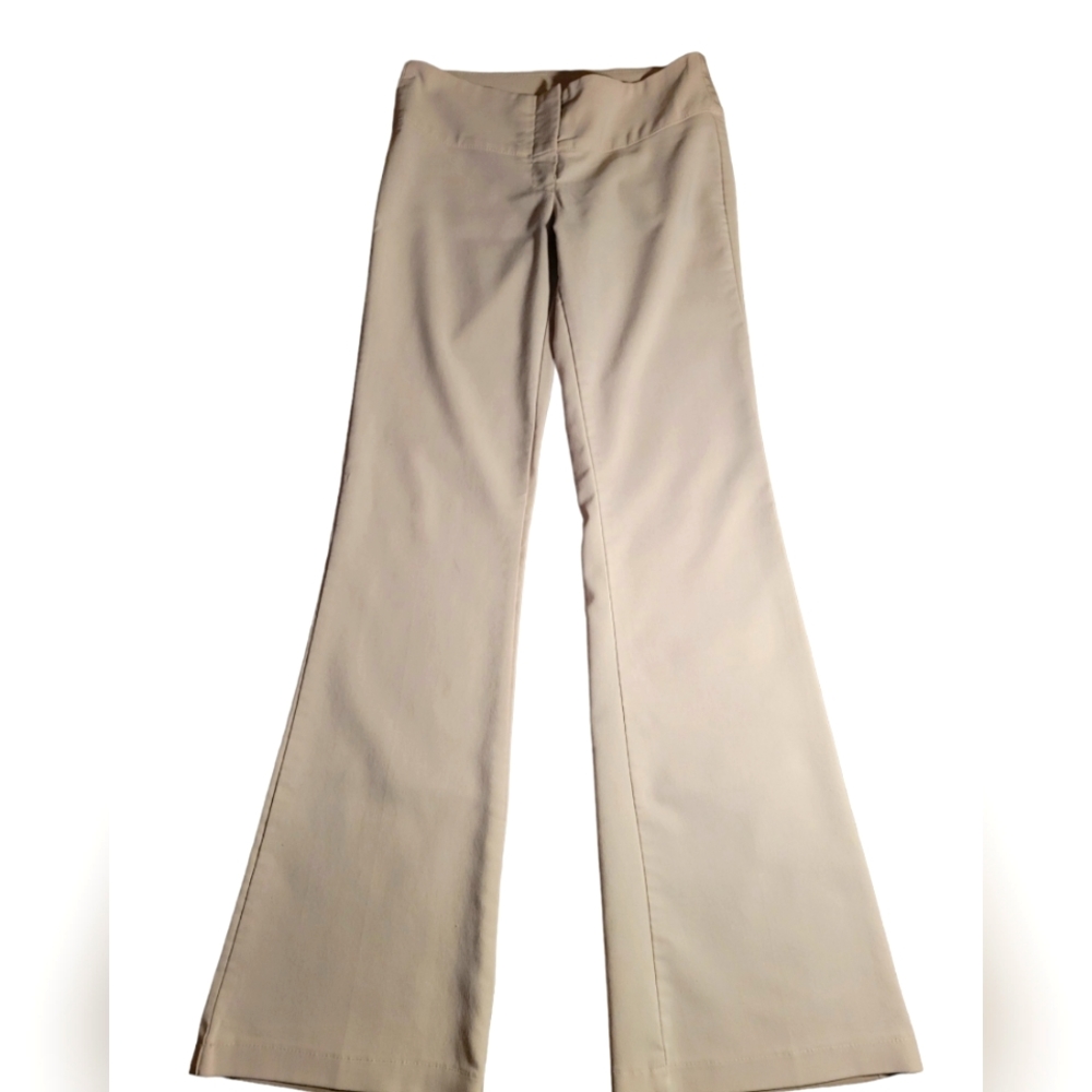 Seduction Fashion Cream/Khaki Colored Juniors Size 3 Dress Pants